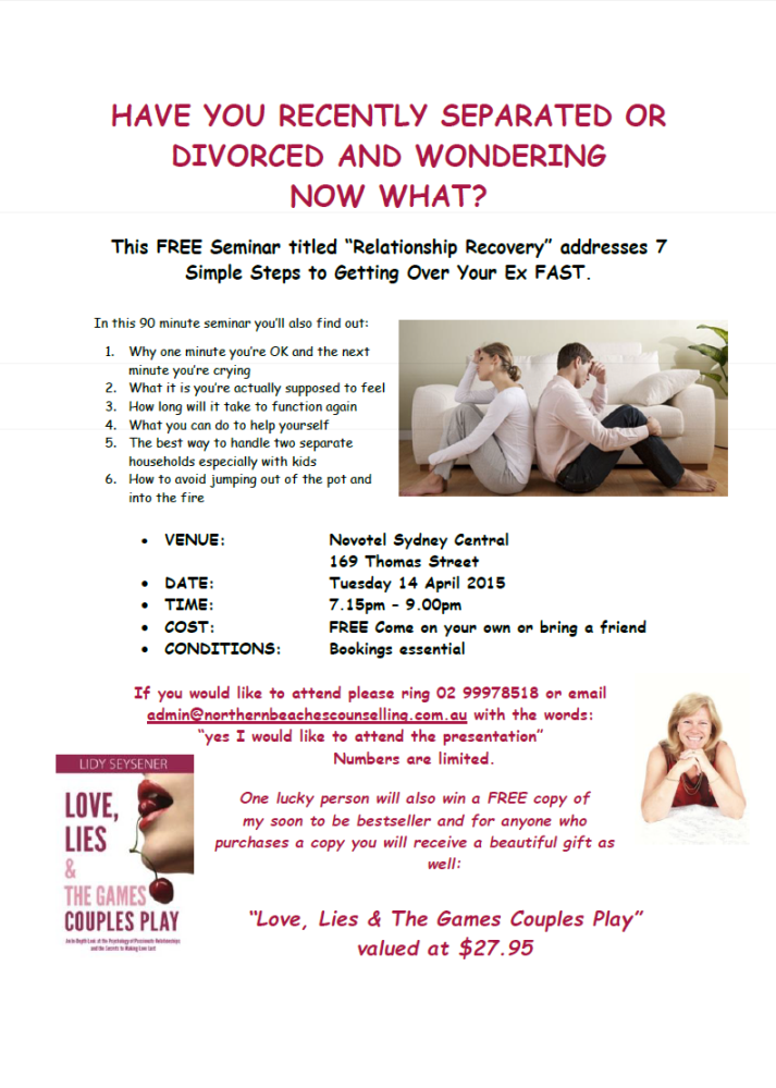 Relationship Recovery - Have You Recently Separated or Divorced?